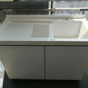 One-piece washing machine + Anti-Bite cabinet